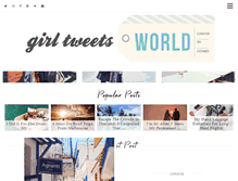 Tablet Screenshot of girltweetsworld.com
